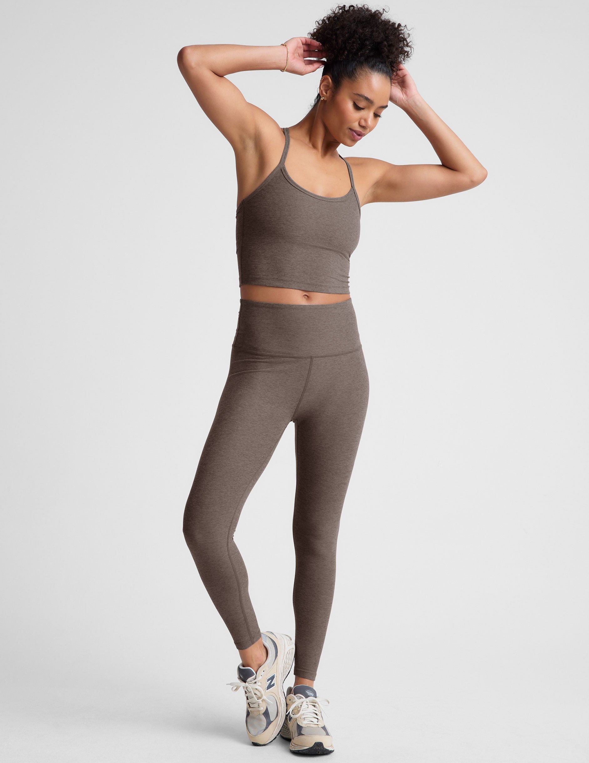 Beyond Yoga Spacedye Slim Racerback Cropped Tank: Ultimate Comfort, Built-In Bra