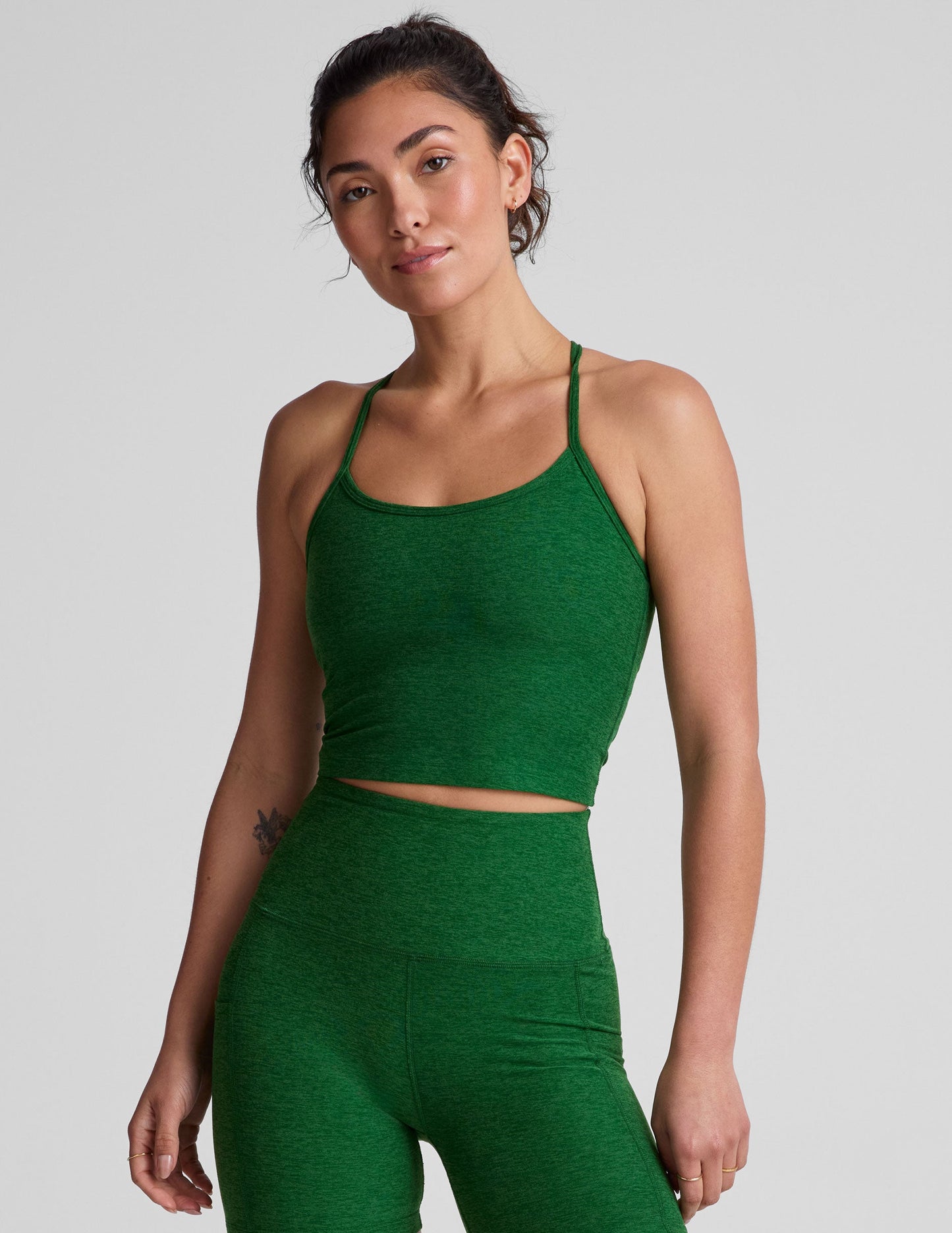 Beyond Yoga Spacedye Slim Racerback Cropped Tank: Active Support & Sun Protection
