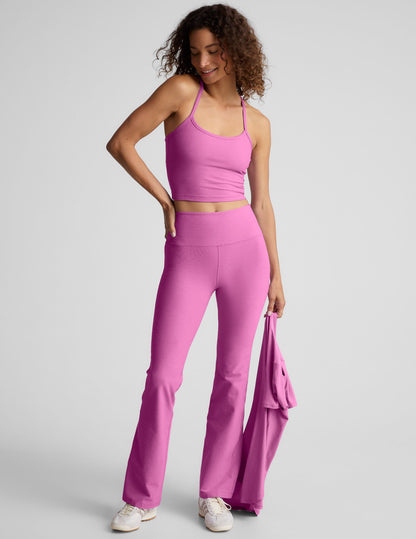 Beyond Yoga Spacedye Slim Racerback Cropped Tank Top with Built-in Medium Support