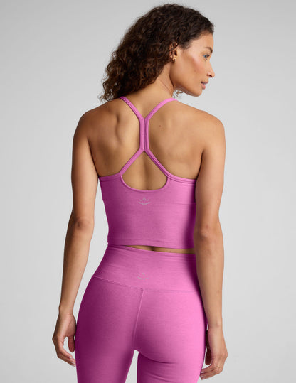 Beyond Yoga Spacedye Slim Racerback Cropped Tank Top with Built-in Medium Support
