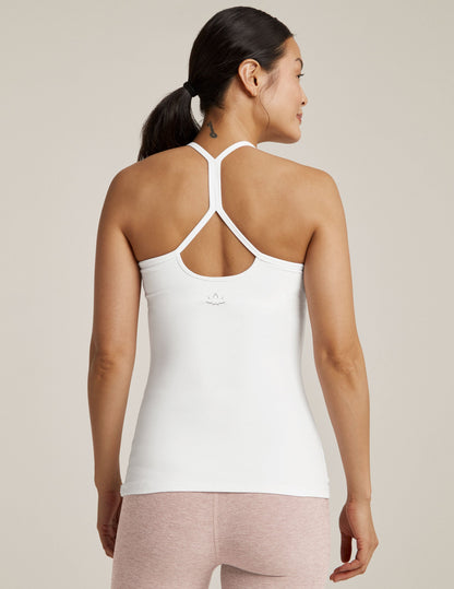 Ultra-Soft Spacedye Slim Racerback Cami: Built-in Bra Active Tank Top