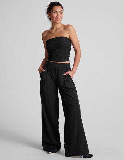 Spacedye Strapless Cropped Top: Built-in Bra, Soft, Versatile Comfort