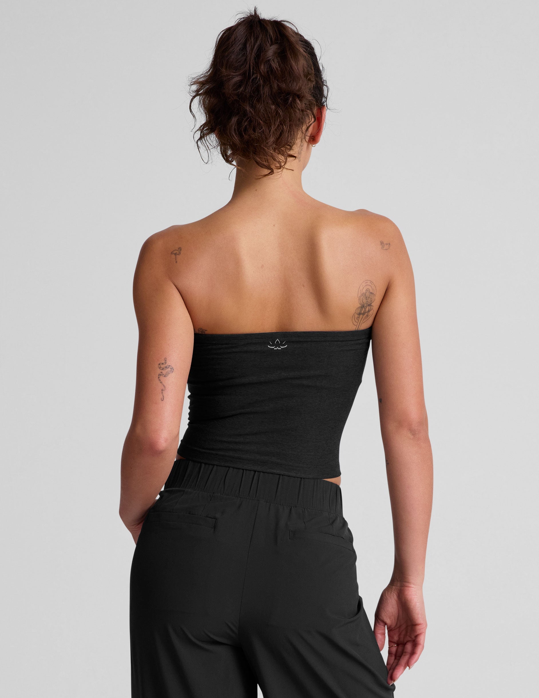 Spacedye Strapless Cropped Top: Built-in Bra, Soft, Versatile Comfort