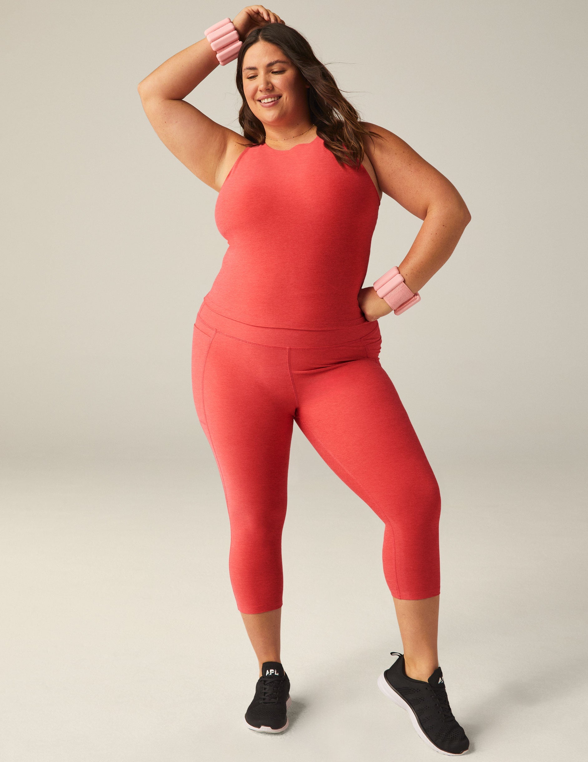 Beyond Yoga Spacedye Cropped Tank: Ultimate Flattering Fit, Built-in Bra Support