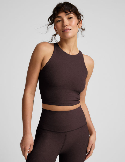 Beyond Yoga Spacedye Refocus High-Neck Racerback Cropped Tank Top
