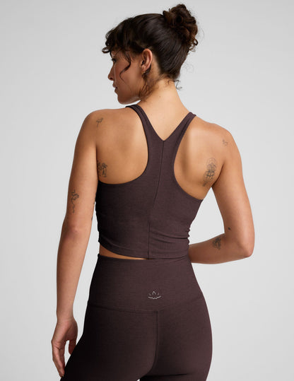 Beyond Yoga Spacedye Refocus High-Neck Racerback Cropped Tank Top