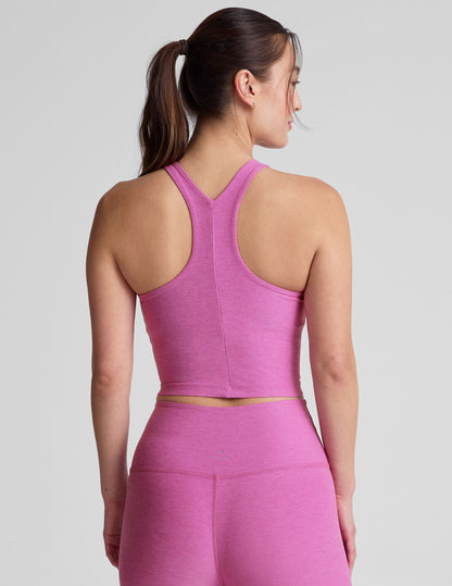 Beyond Yoga Spacedye Refocus Cropped Tank: High-Neck Racerback, Built-In Bra, Flattering Fit