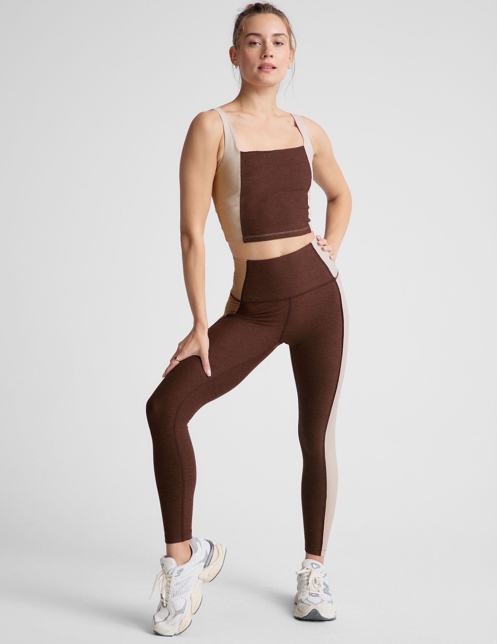 Luxurious Spacedye Vitality Colorblock Cropped Tank – Ultimate Comfort & Style