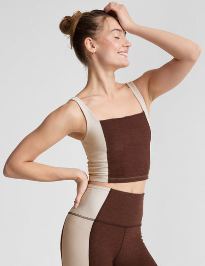 Luxurious Spacedye Vitality Colorblock Cropped Tank – Ultimate Comfort & Style