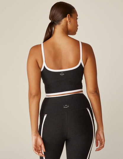 Beyond Yoga Spacedye High Cropped Tank Top: Sporty Contrast Trim Design