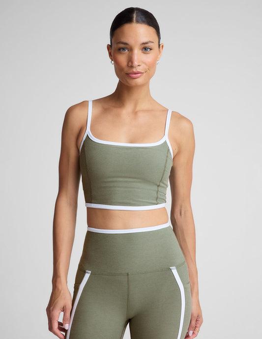 Beyond Yoga Spacedye High Cropped Tank Top with Sporty Contrast Seams