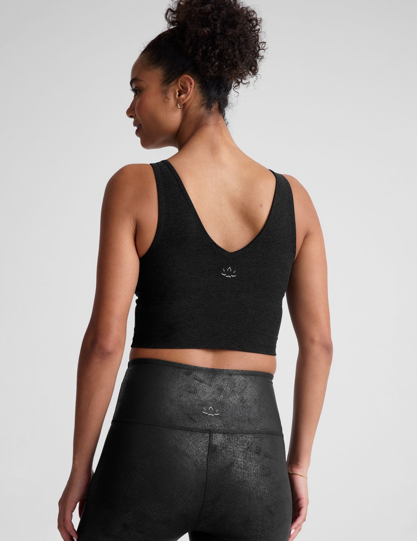 Beyond Yoga Spacedye V-Neck Cropped Tank Top with Comfortable Built-In Bra