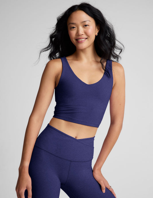 Beyond Yoga Spacedye V-Neck Cropped Tank with Built-in Bra