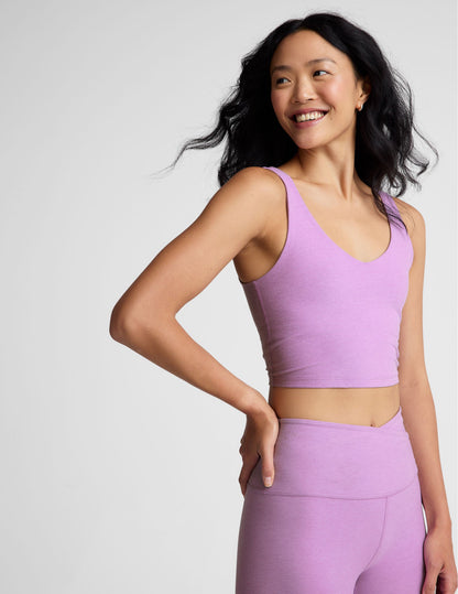 Beyond Yoga Spacedye V-Neck Cropped Tank with Built-in Bra