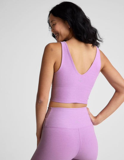 Beyond Yoga Spacedye V-Neck Cropped Tank with Built-in Bra