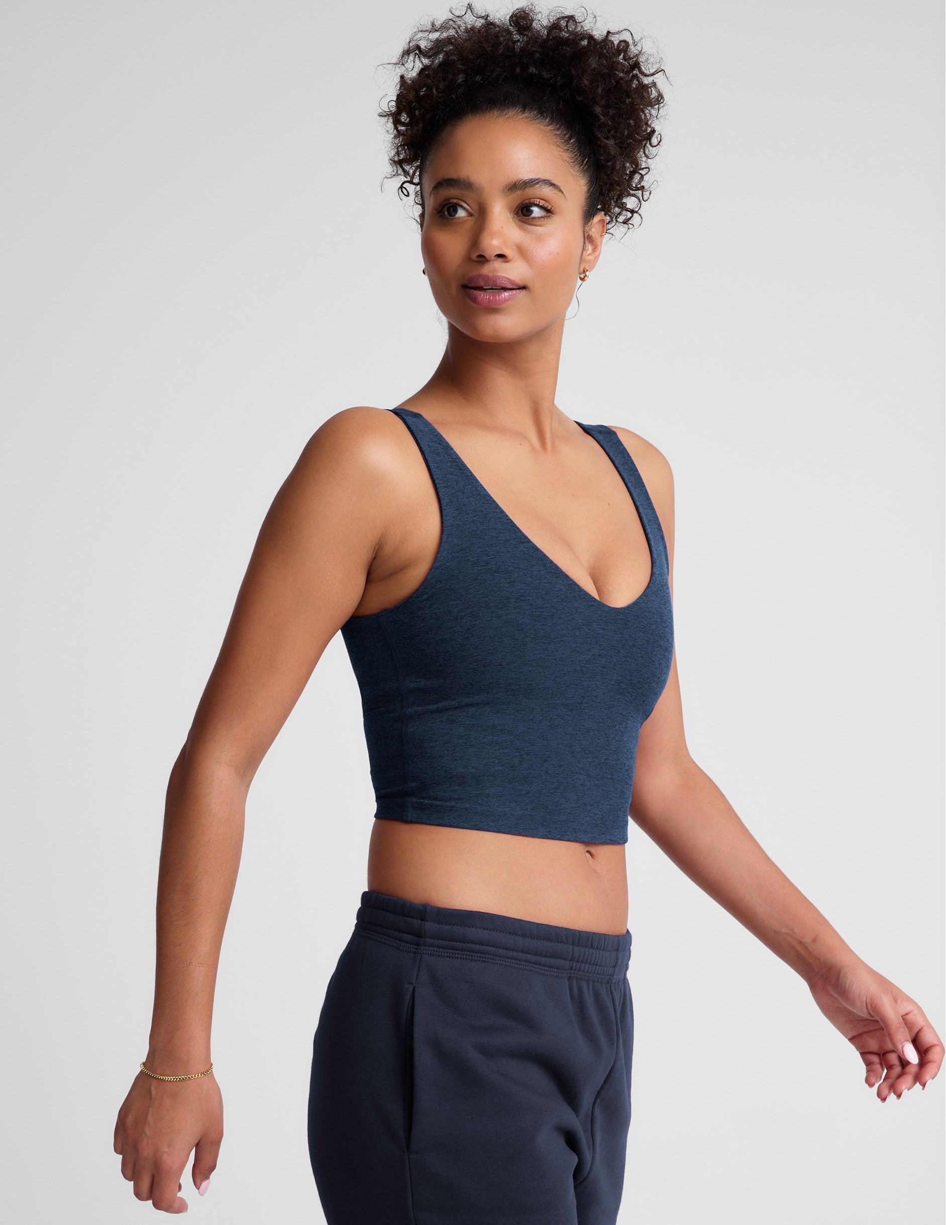 Beyond Yoga Spacedye Cropped Tank: Ultra-Soft, Built-in Bra, Versatile Comfort