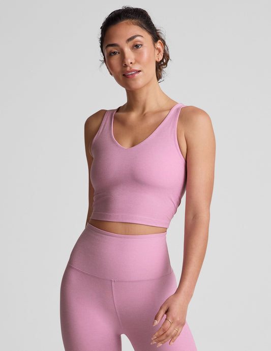 Beyond Yoga Spacedye Cropped Tank Top: Soft, Versatile, Built-in Bra