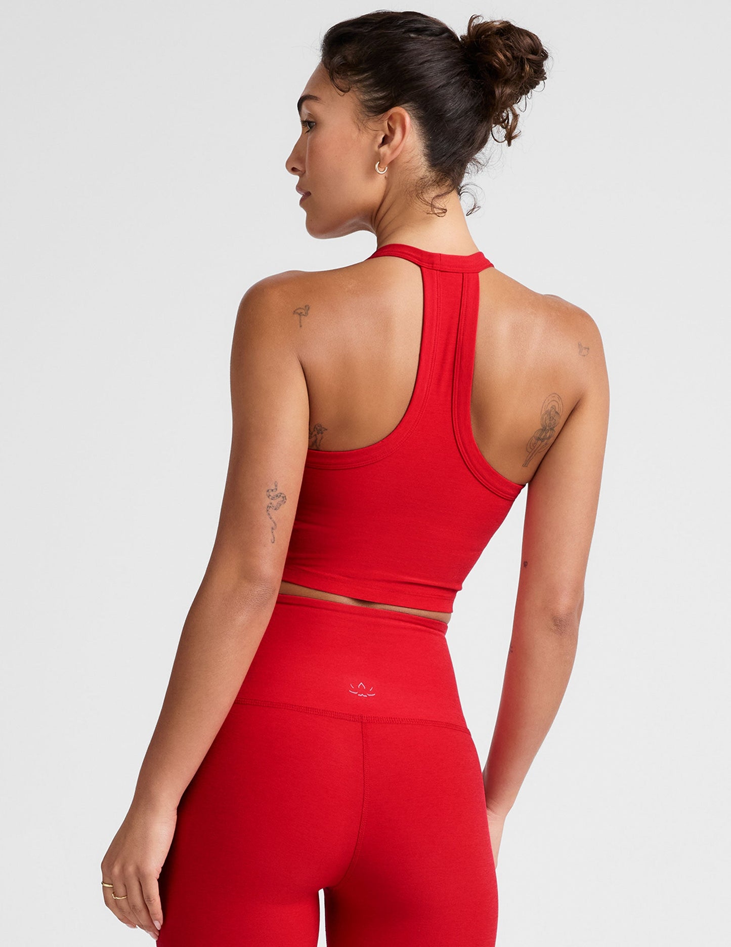 Buttery Soft Spacedye V-Neck Cropped Tank Top - Versatile Racerback Yoga