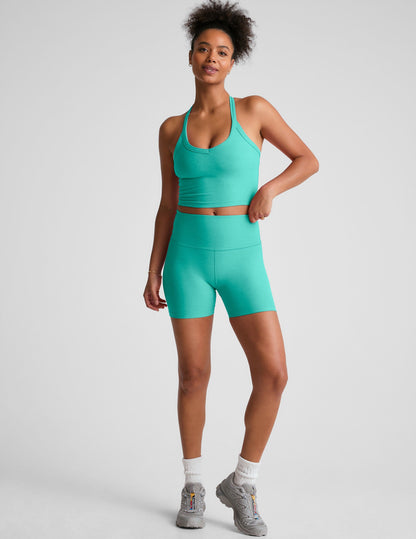 Beyond Yoga Spacedye V-Neck Cropped Tank: Built-in Bra, Flattering Racerback