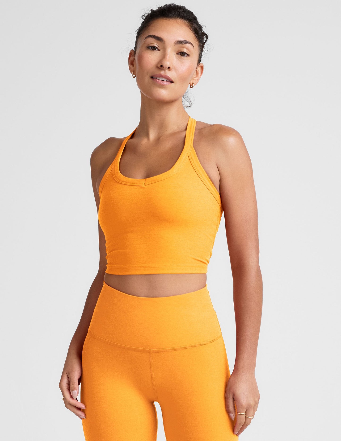 Beyond Yoga Spacedye Cropped Tank: V-Neck, Racerback, Built-in Bra, Comfort