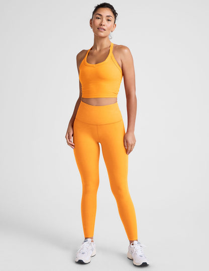Beyond Yoga Spacedye Cropped Tank: V-Neck, Racerback, Built-in Bra, Comfort