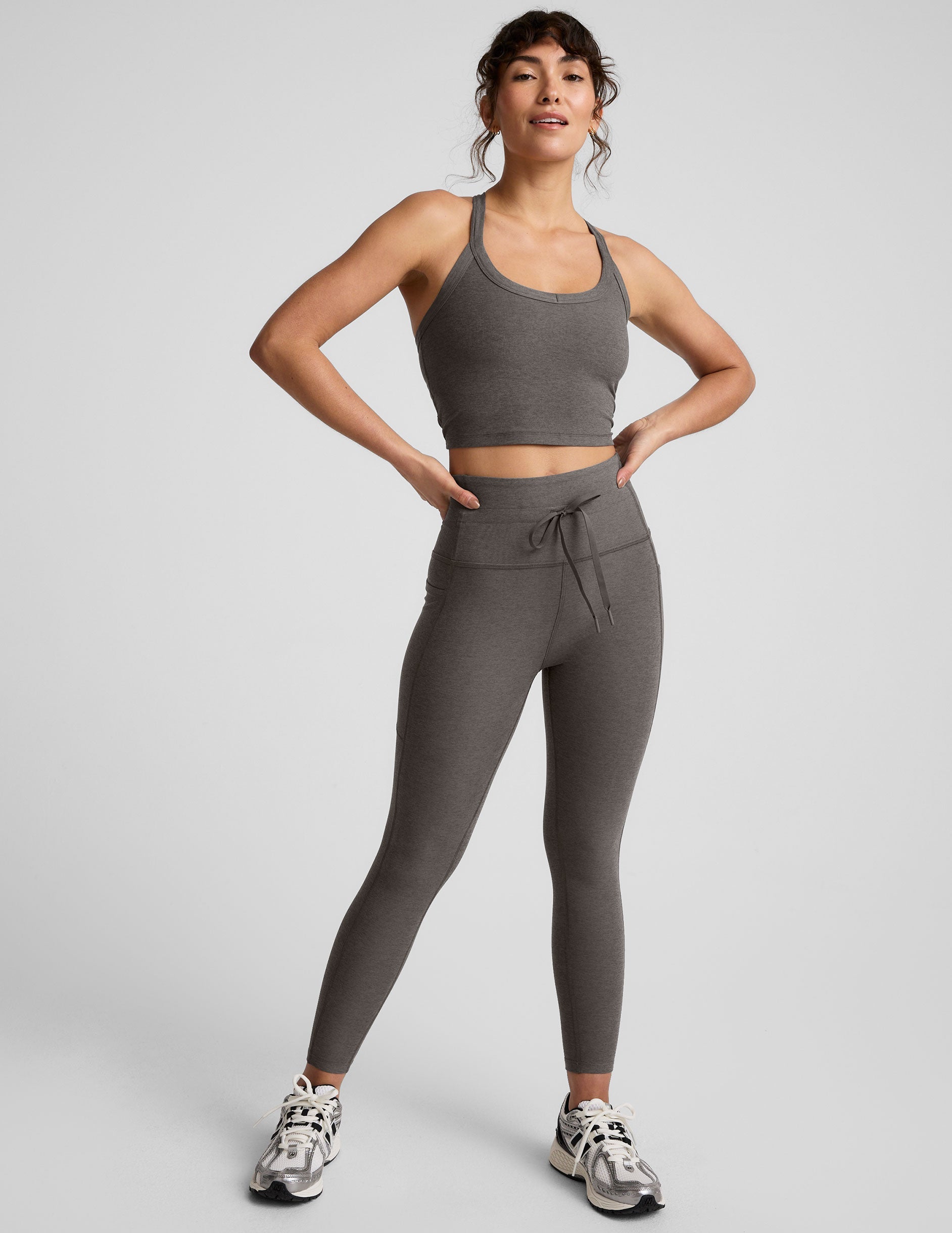Beyond Yoga Spacedye Buttery Soft V-Neck Racerback Cropped Tank Top