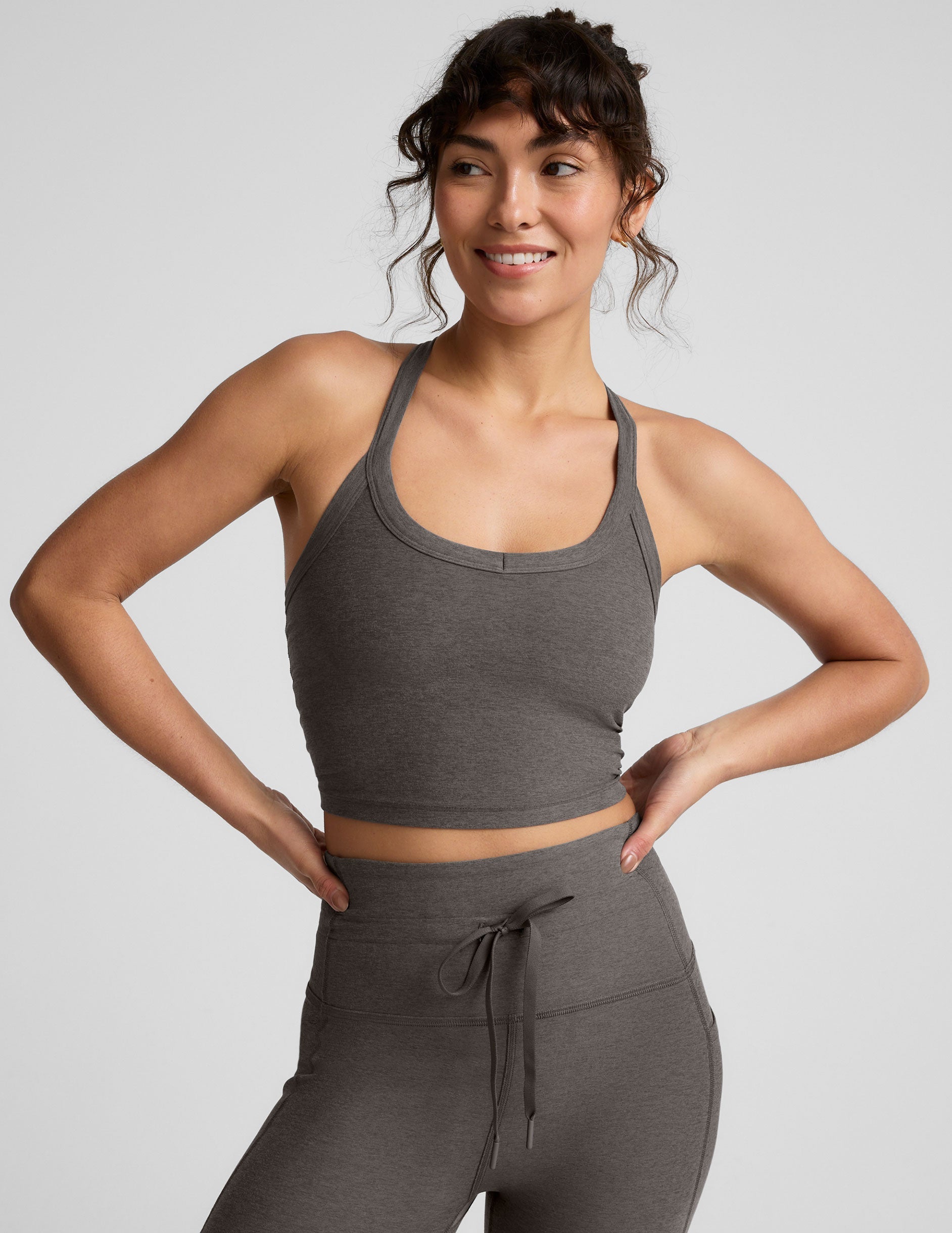 Beyond Yoga Spacedye Buttery Soft V-Neck Racerback Cropped Tank Top
