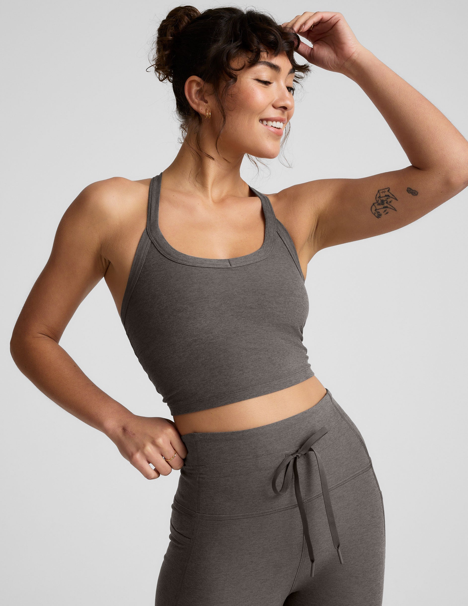Beyond Yoga Spacedye Buttery Soft V-Neck Racerback Cropped Tank Top