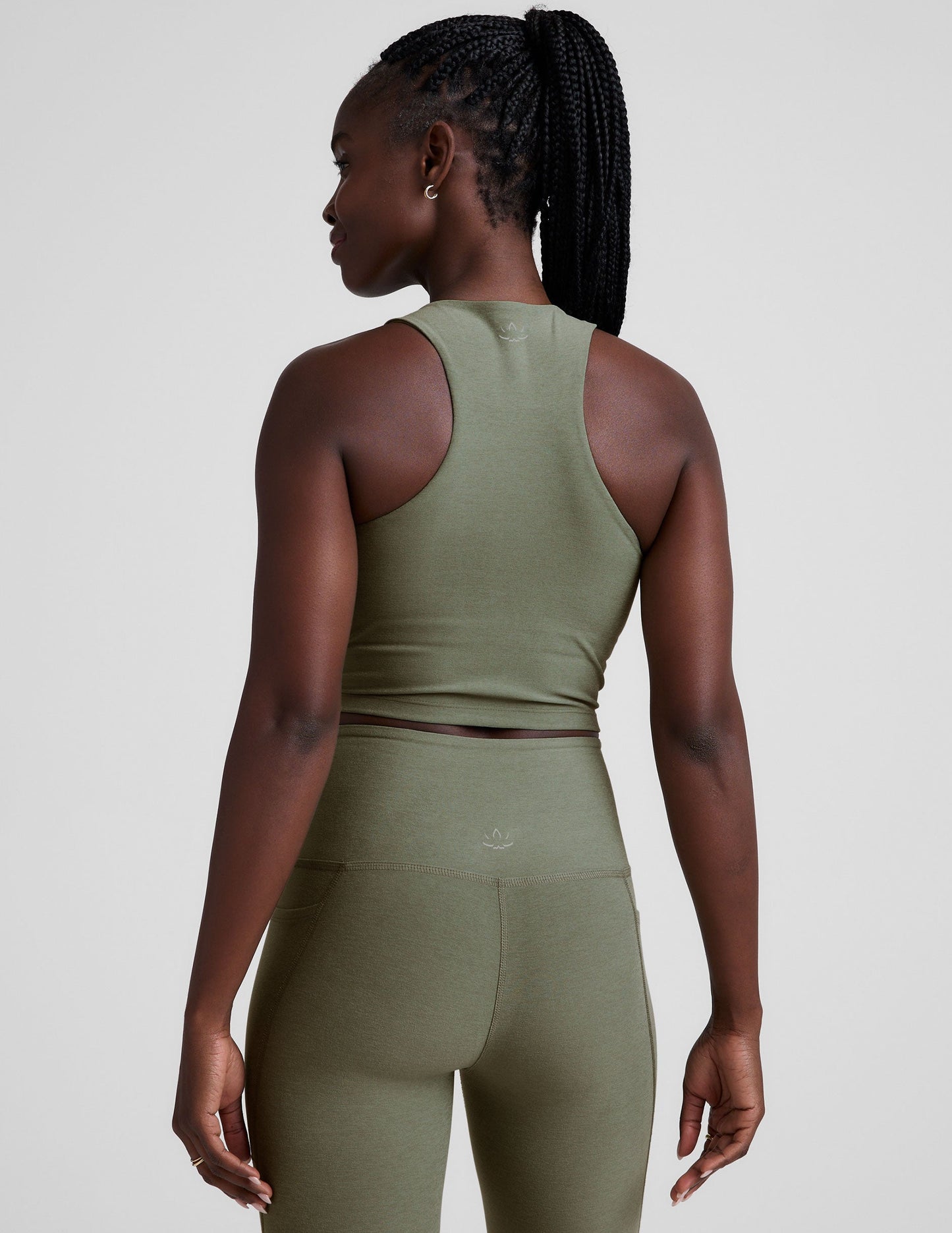 Spacedye Half-Zip Cropped Tank for Active Lifestyle & Casual Wear