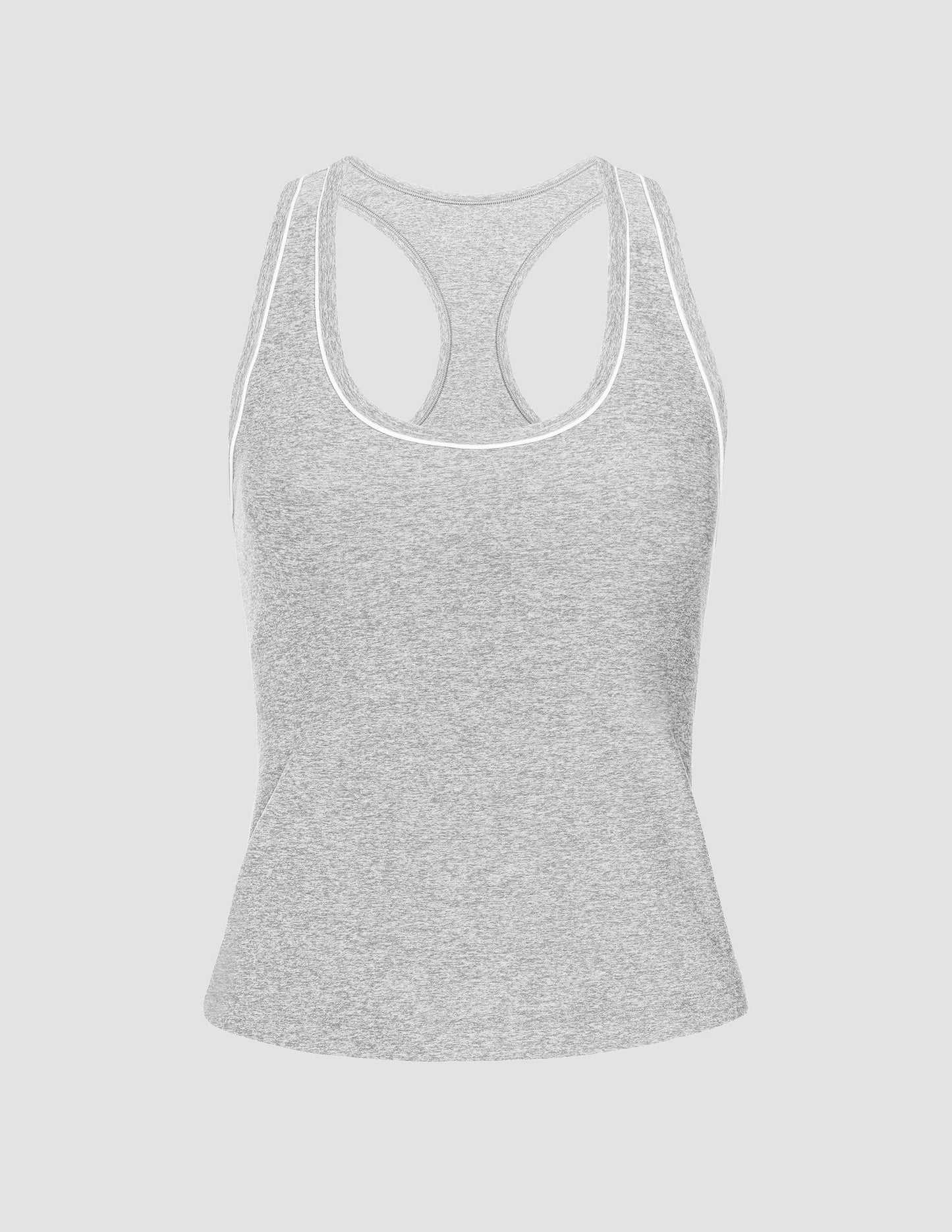 Spacedye Racerback Tank Top with Built-in Bra for Active Comfort