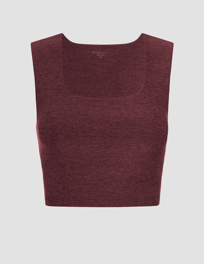 Beyond Yoga Spacedye Cropped Tank: Square Neck, Built-in Bra, Ultimate Comfort