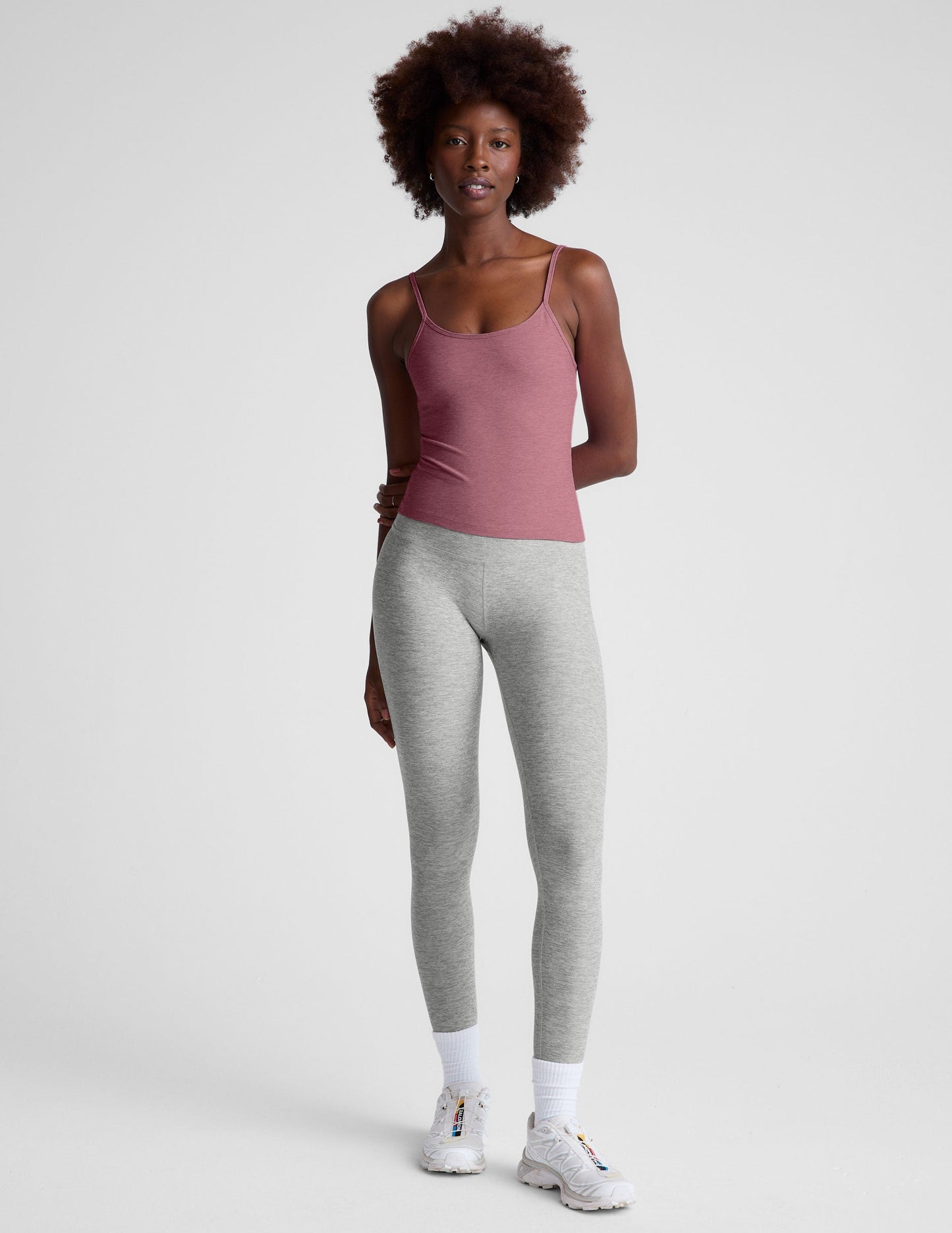 Comfortable Spacedye Forever Tank Top: Adjustable Straps, Midway Length Fit