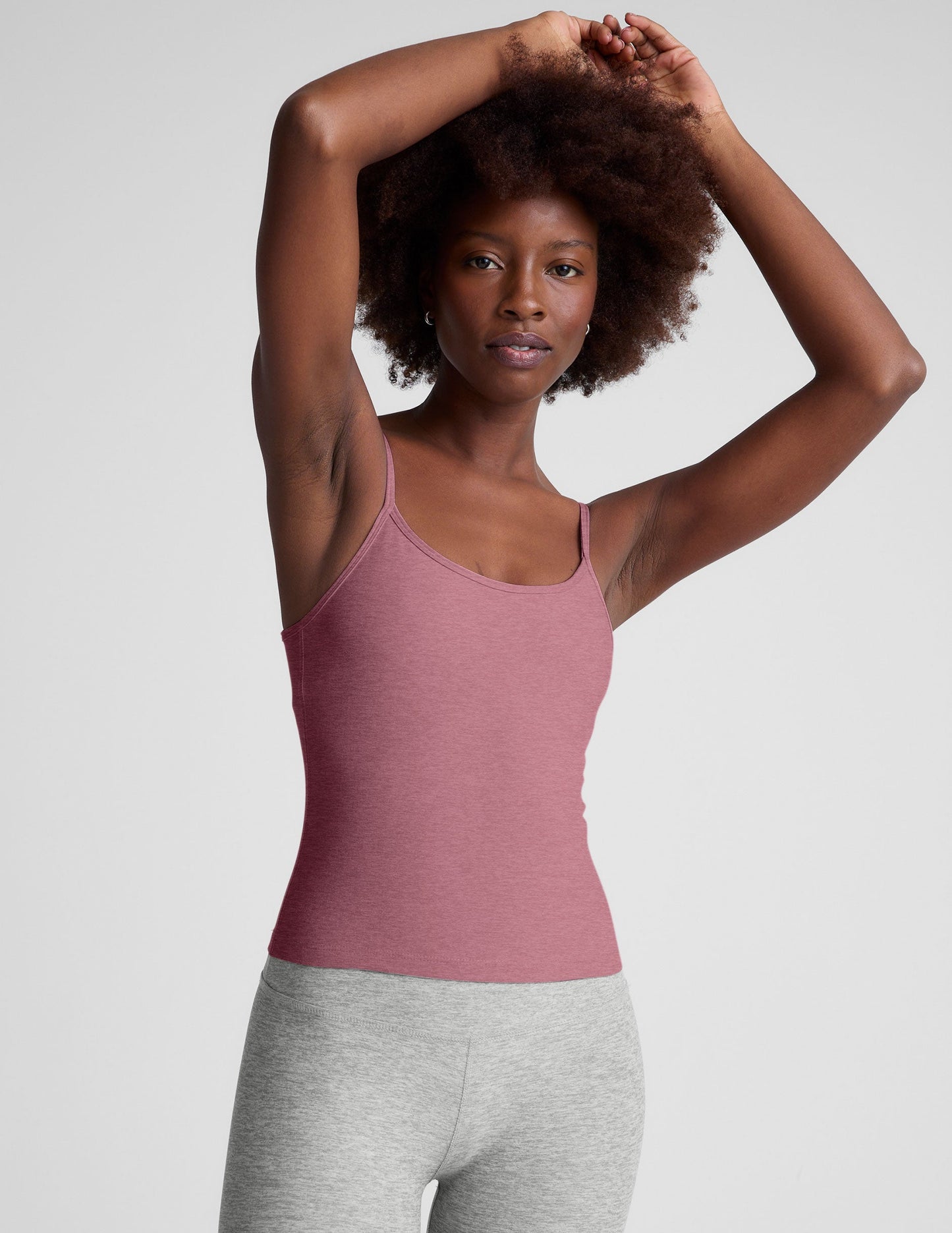 Comfortable Spacedye Forever Tank Top: Adjustable Straps, Midway Length Fit