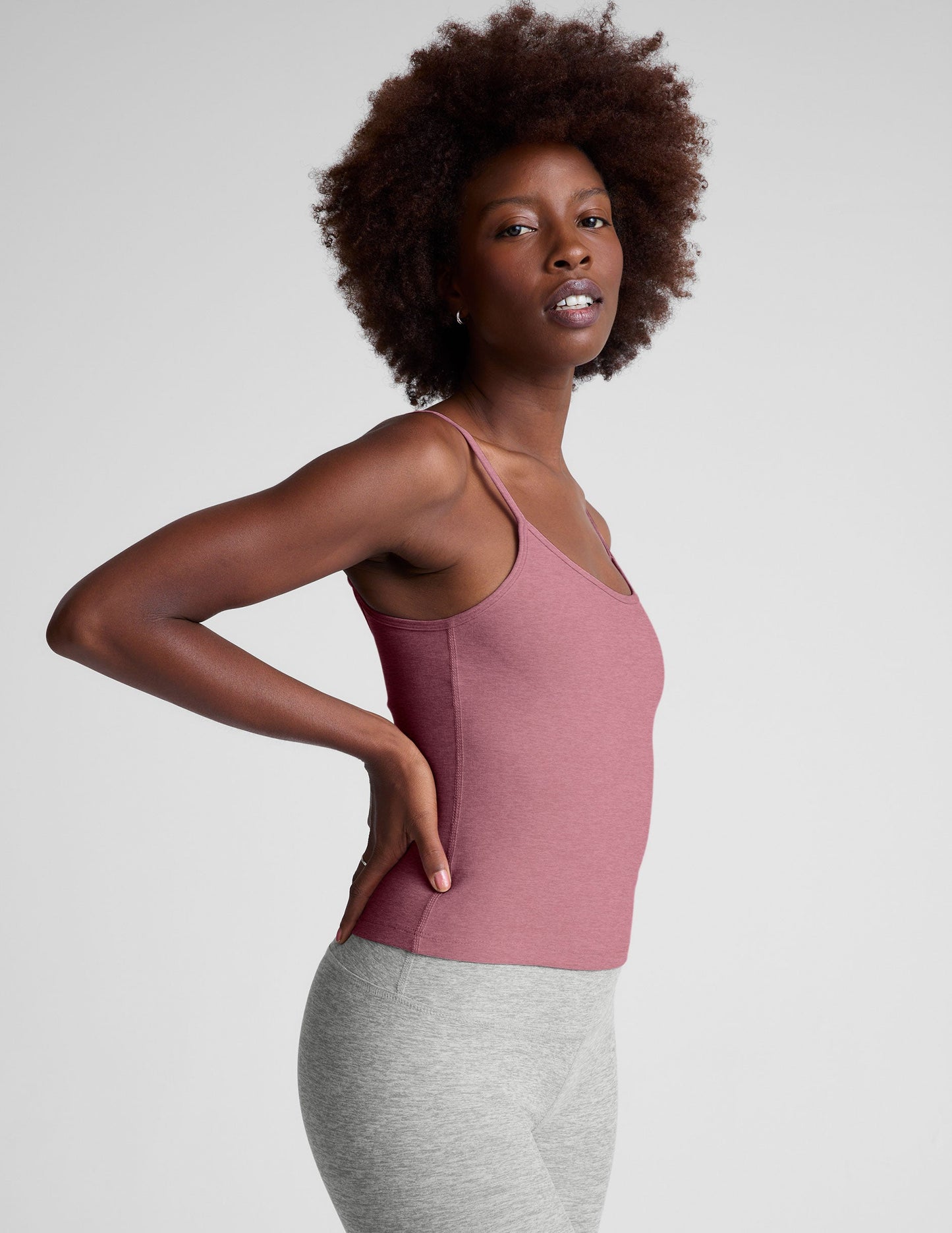 Comfortable Spacedye Forever Tank Top: Adjustable Straps, Midway Length Fit
