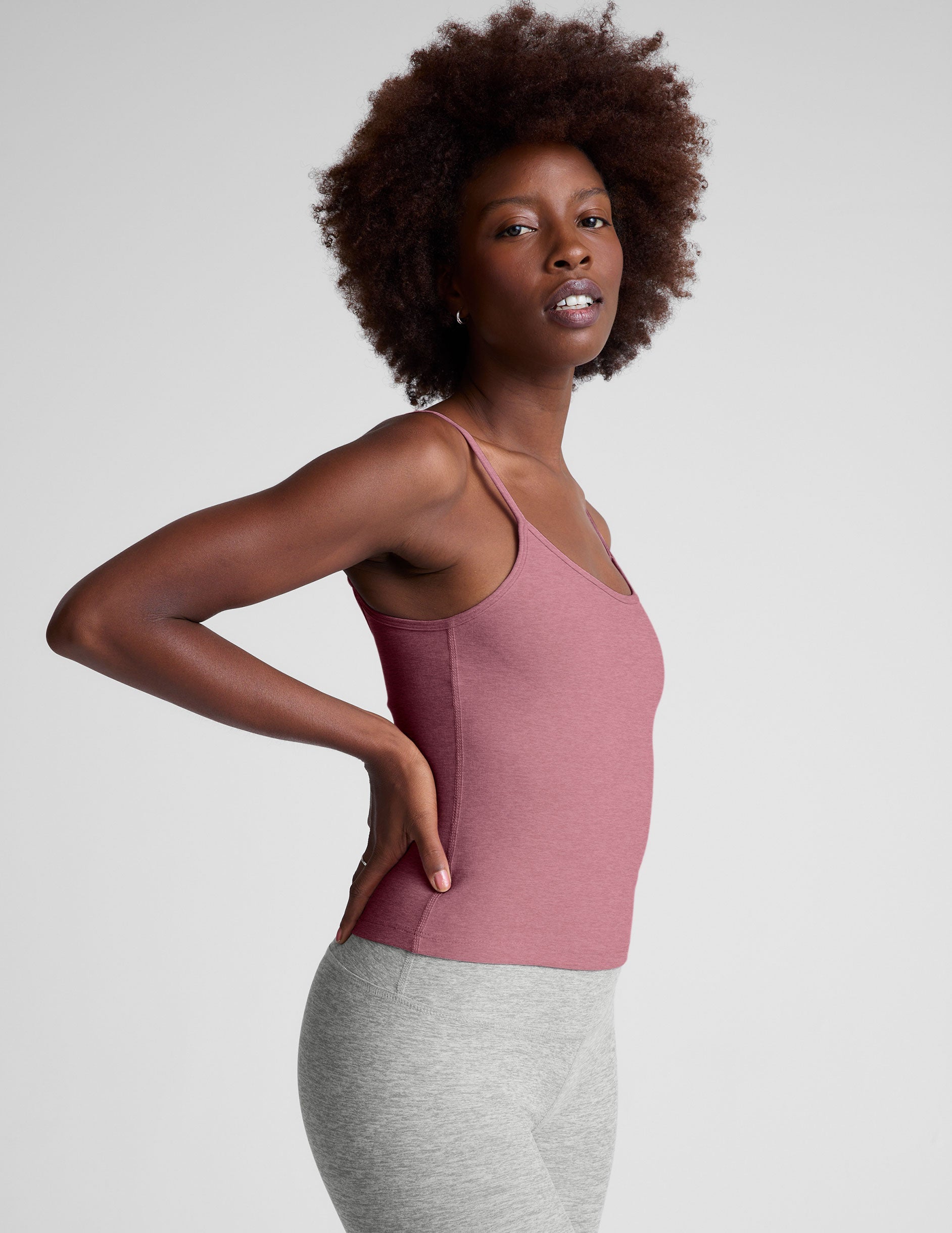Comfortable Spacedye Forever Tank Top: Adjustable Straps, Midway Length Fit