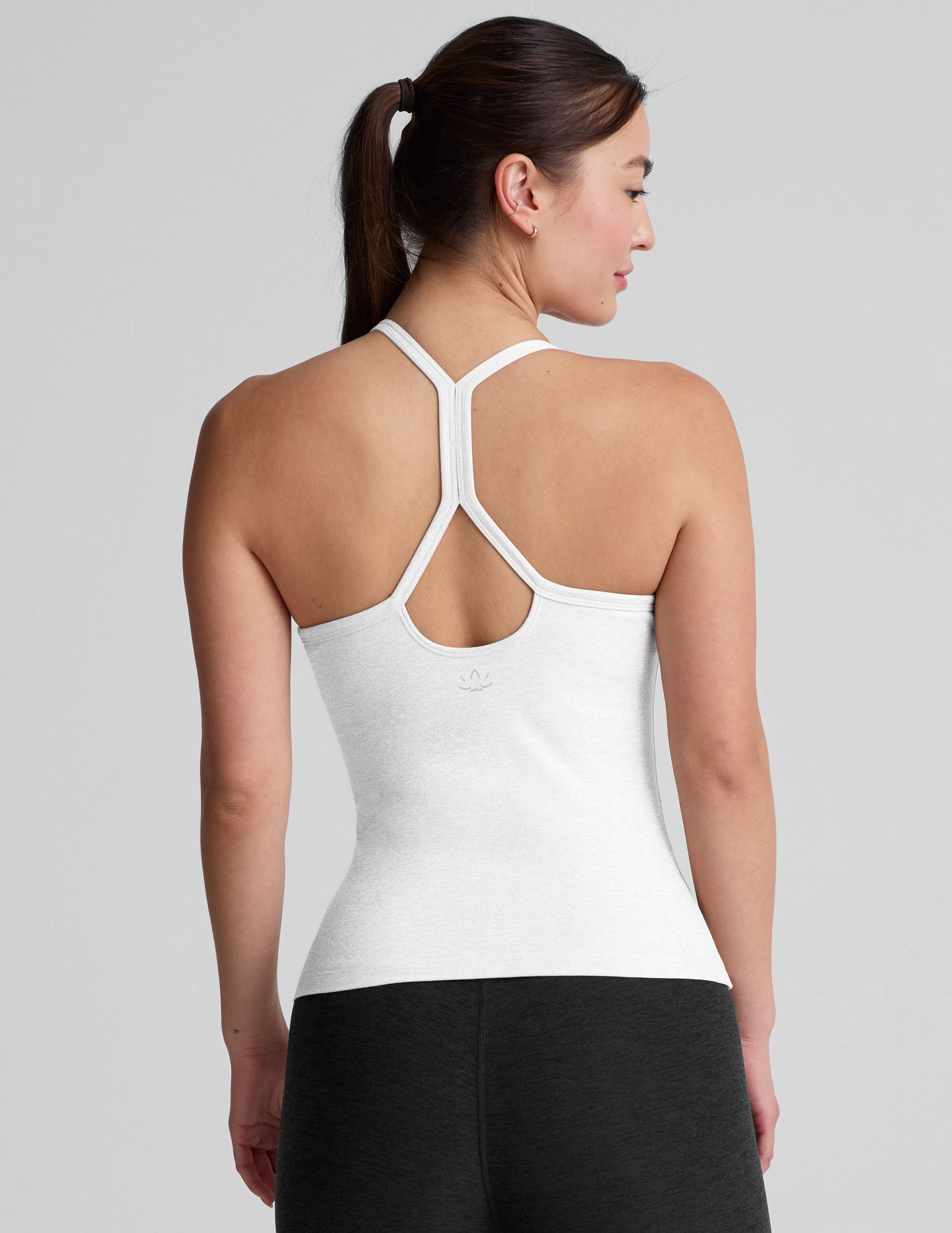 Beyond Yoga Spacedye Slim Racerback Tank: Extended Length, Built-in Bra