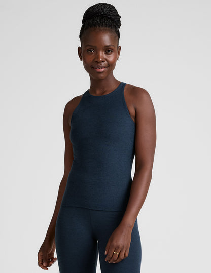 Beyond Yoga Spacedye Refocus Long Tank Top with Built-in Bra
