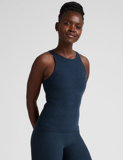 Beyond Yoga Spacedye Refocus Long Tank Top with Built-in Bra