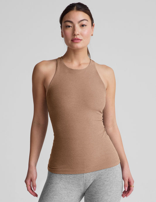 Beyond Yoga Spacedye Refocus Tank: Extended Length, Built-in Bra, Moisture-Wicking
