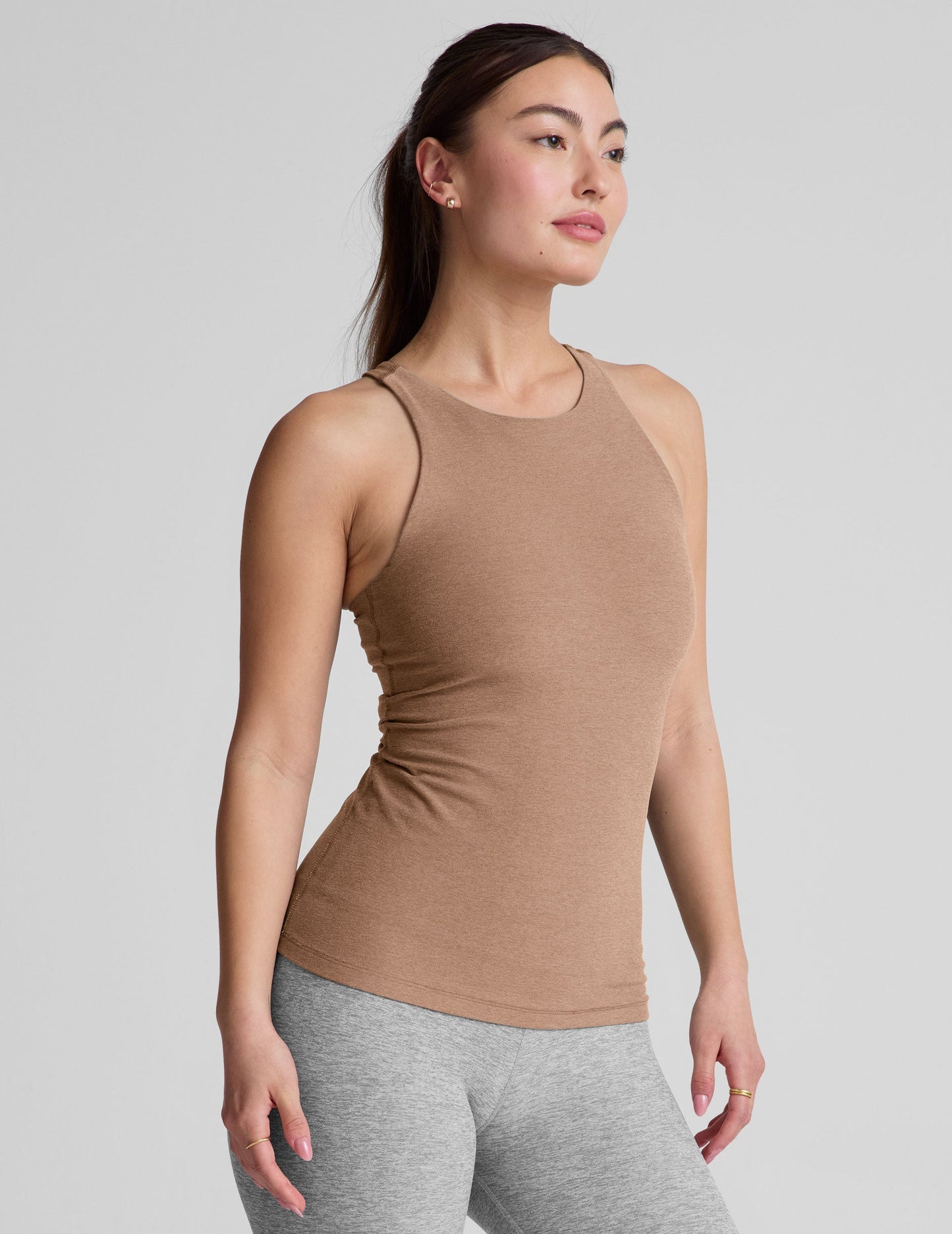 Beyond Yoga Spacedye Refocus Tank: Extended Length, Built-in Bra, Moisture-Wicking