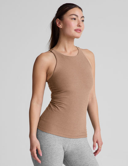 Beyond Yoga Spacedye Refocus Tank: Extended Length, Built-in Bra, Moisture-Wicking
