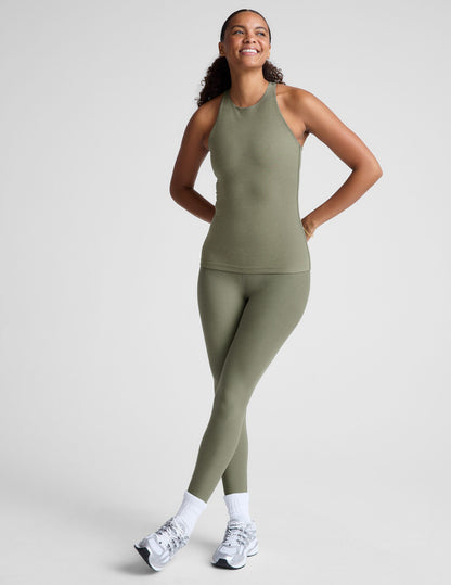 Spacedye Refocus Tank: Extended Length, Built-in Bra, Moisture-Wicking Comfort