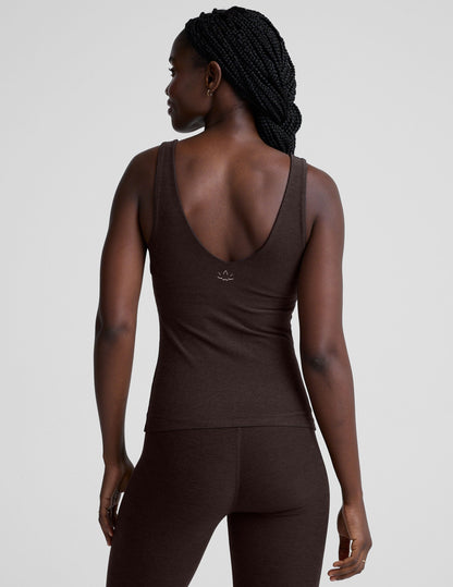 Beyond Yoga Spacedye Deep V-Neck Classic Tank Top with Integrated Bra