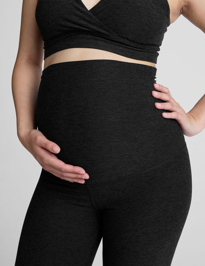 Ultra-Soft Spacedye Maternity Biker Shorts for Pregnancy Support & Comfort