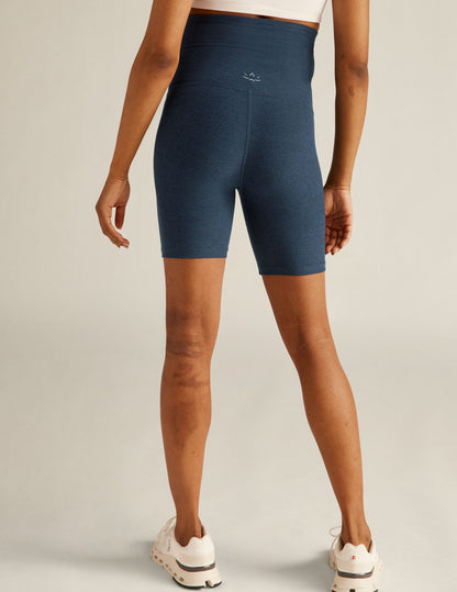 Ultra-Soft Spacedye Maternity Biker Shorts: Gentle Support, Over-Belly Comfort