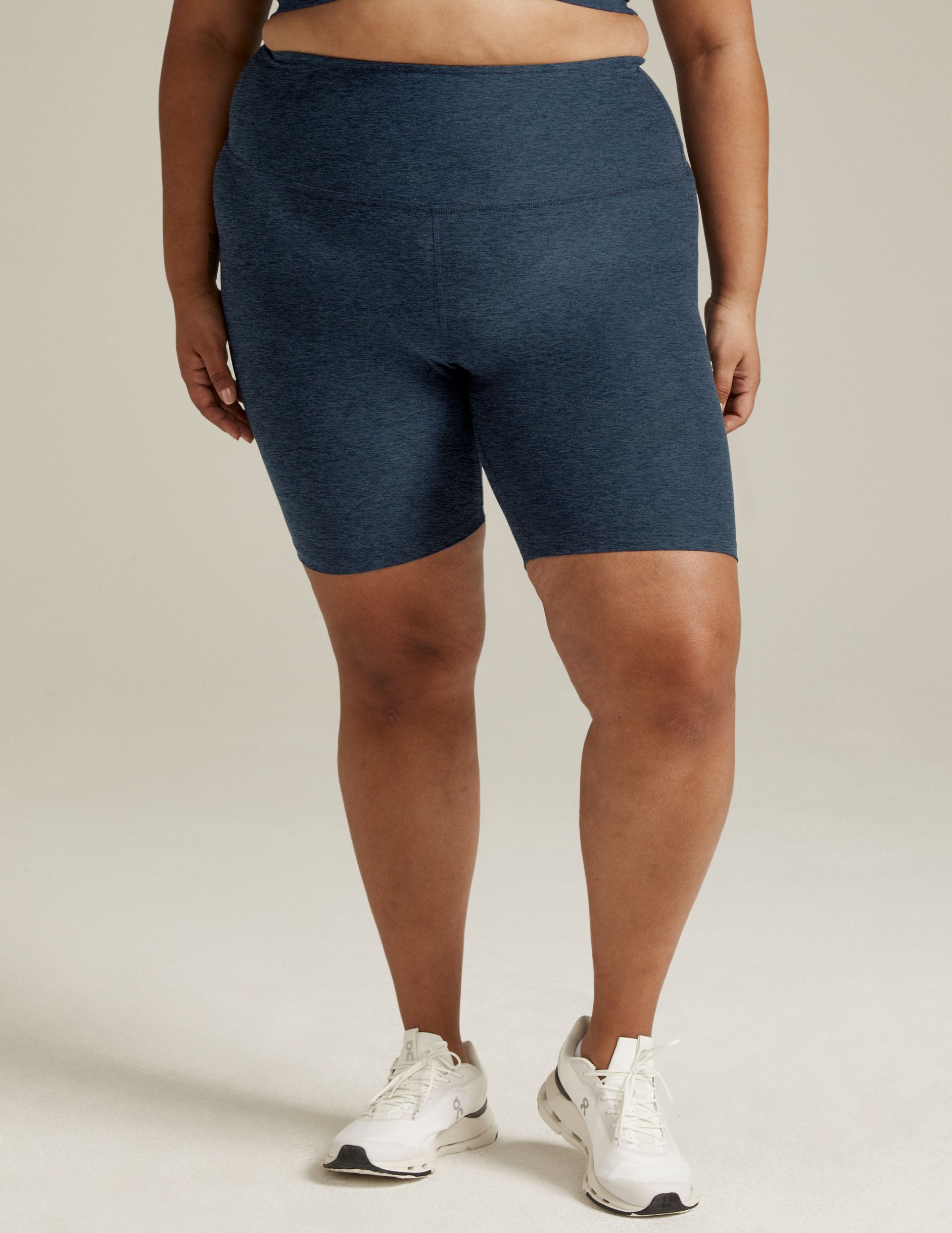 Buttery Soft Spacedye High-Waisted 7-Inch Biker Shorts for Yoga & Exercise