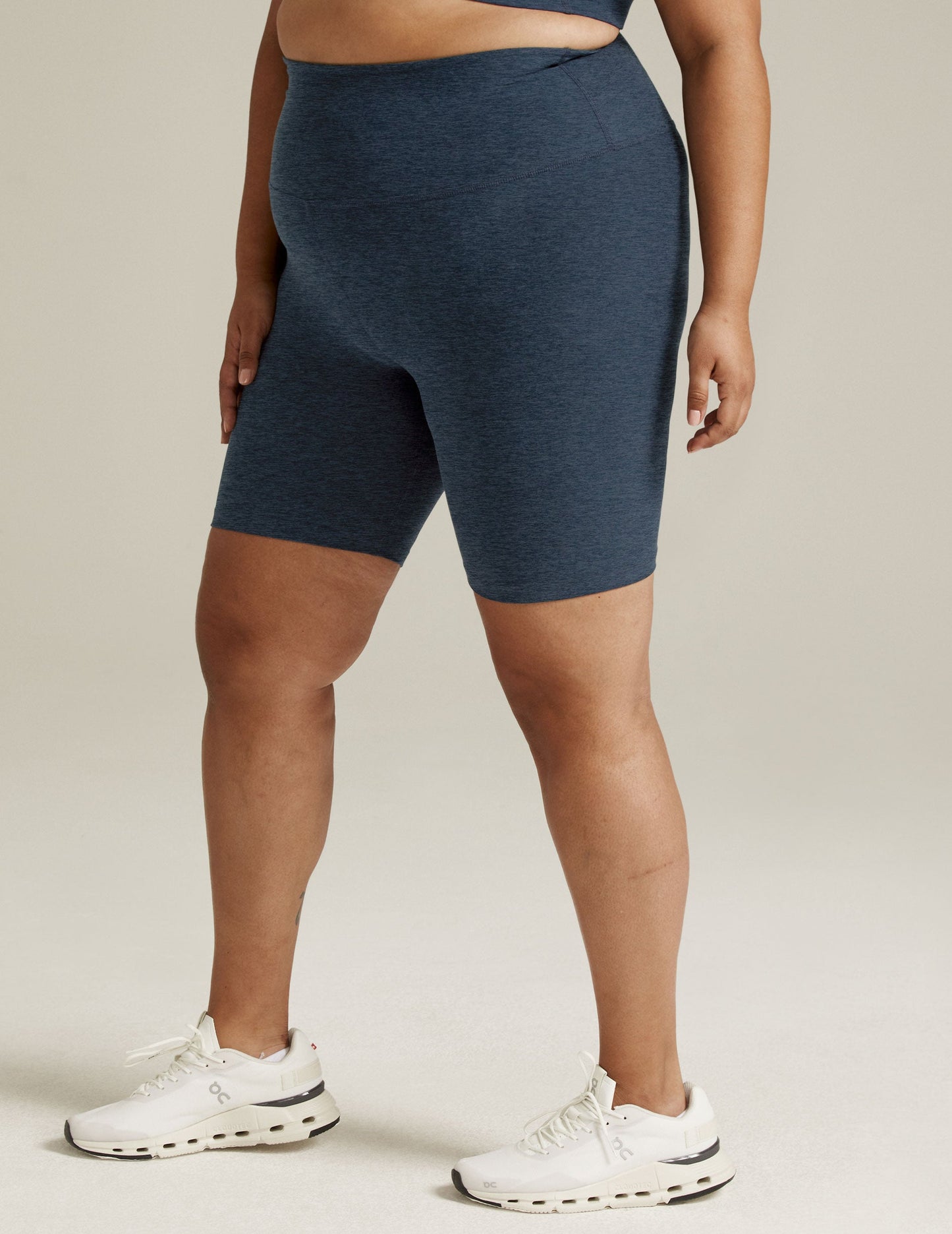 Buttery Soft Spacedye High-Waisted 7-Inch Biker Shorts for Yoga & Exercise