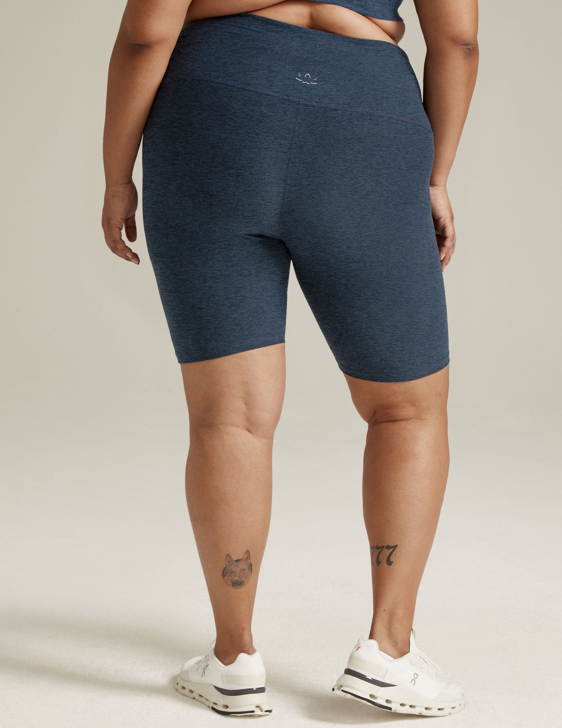 Buttery Soft Spacedye High-Waisted 7-Inch Biker Shorts for Yoga & Exercise