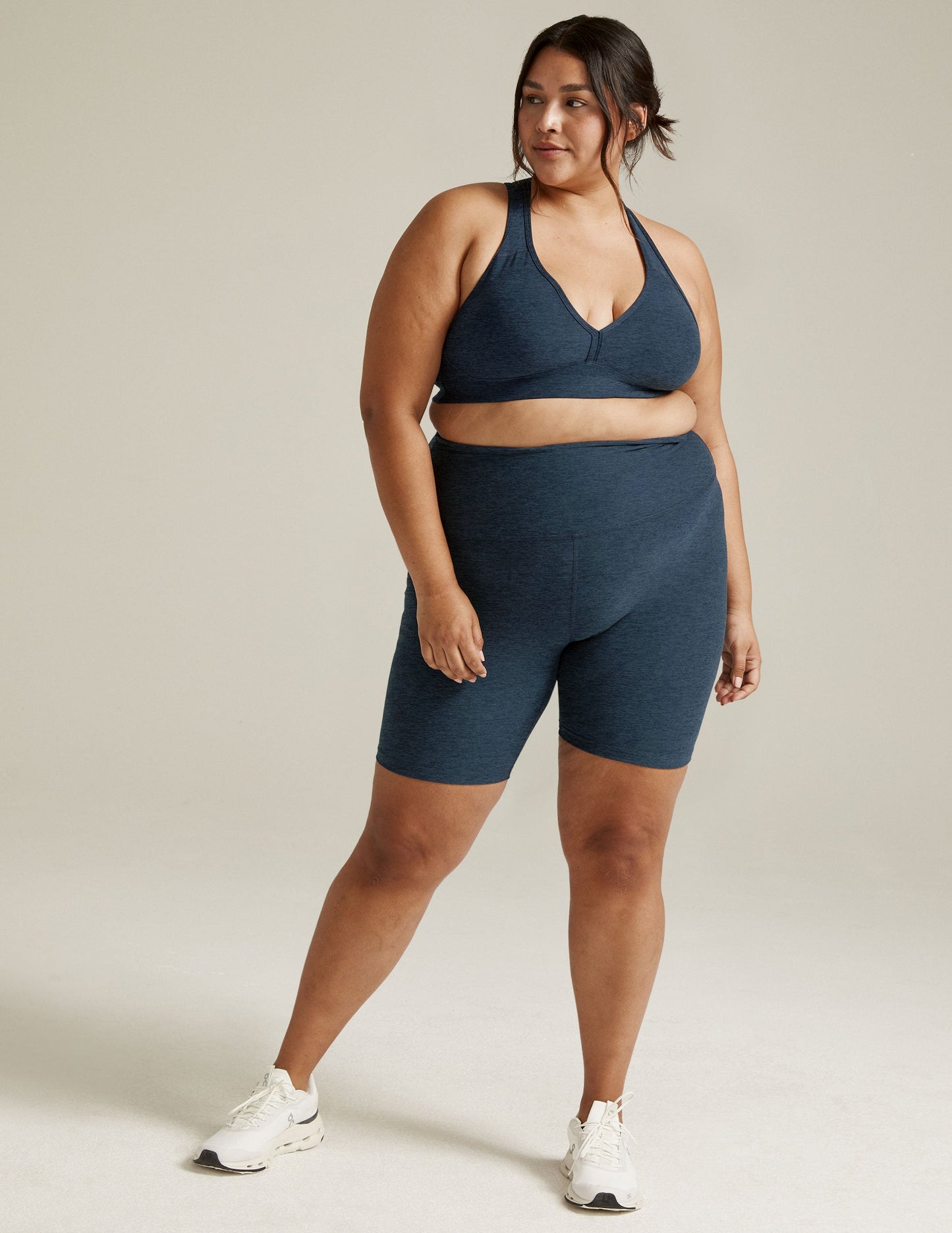 Buttery Soft Spacedye High-Waisted 7-Inch Biker Shorts for Yoga & Exercise