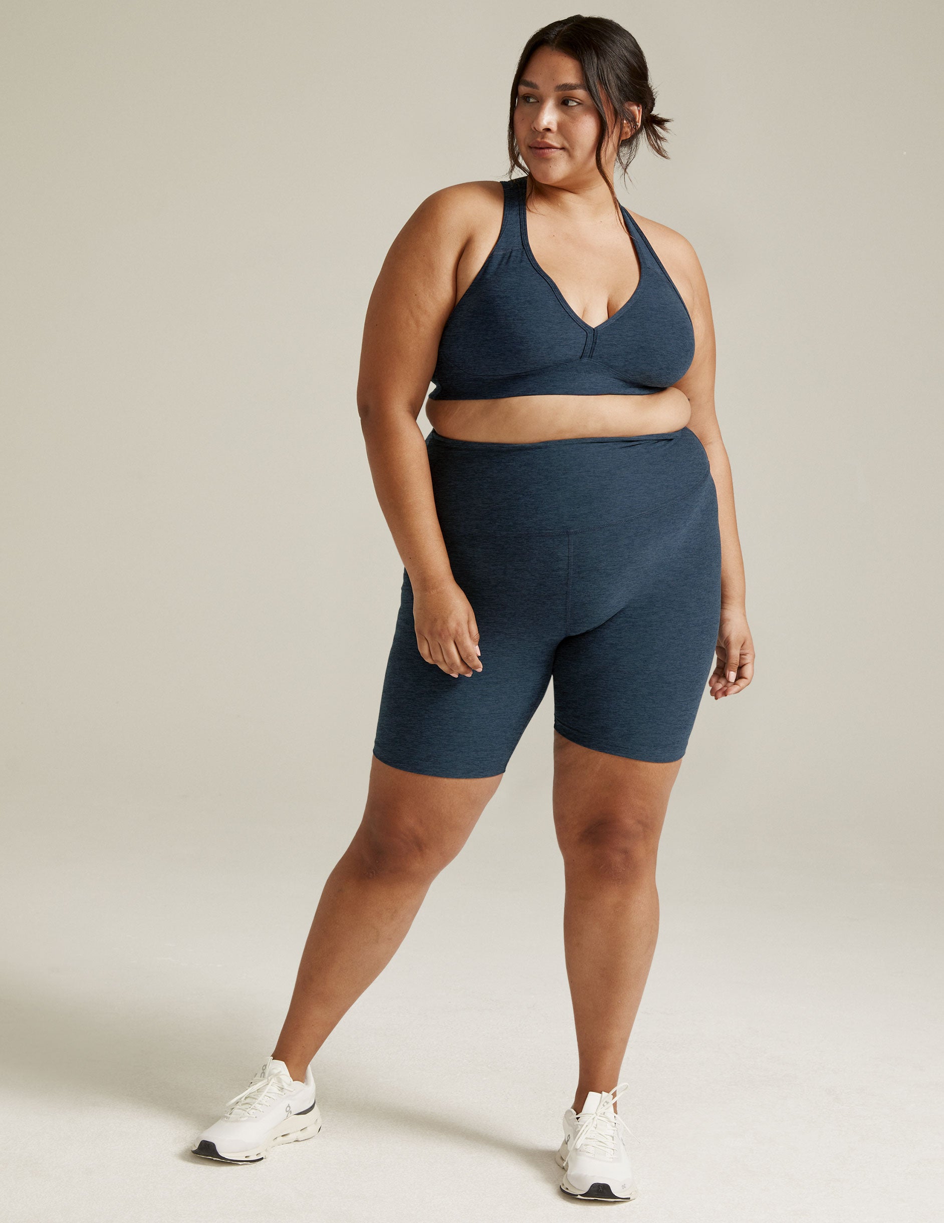 Buttery Soft Spacedye High-Waisted 7-Inch Biker Shorts for Yoga & Exercise